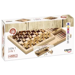 3 en 1: ajedrez, damas y backgammon<Cayro Sale