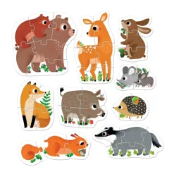 9 puzzles progresivos animales del bosque 33 piezas<Banana Panda Outlet