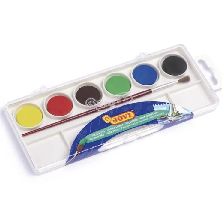 Acuarela escolar 6 colores<Jovi New