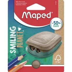 Afilalápiz 2 usos con depósito smiling planet FSC.<Maped