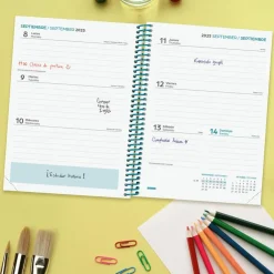 Agenda espiral cuarto 2025-26 Diva Colors semana vista horizontal 2025-2026<Finocam