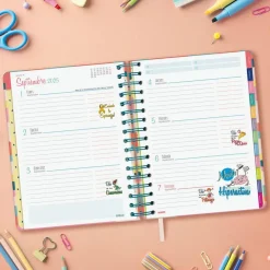 Agenda espiral cuarto Talkual almas 2025-2026 semana vista horizontal<Finocam