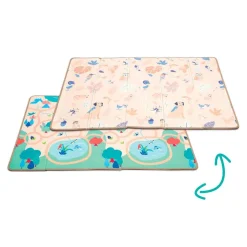 Alfombra de juegos plegable y reversible 195x145cm.<Ludi Best