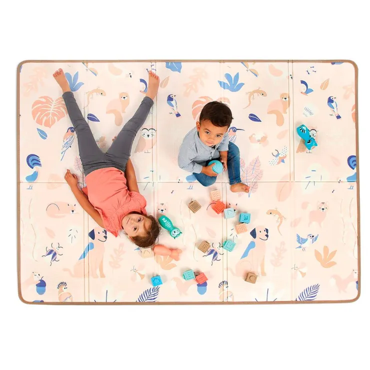 Alfombra de juegos plegable y reversible 195x145cm.<Ludi Best