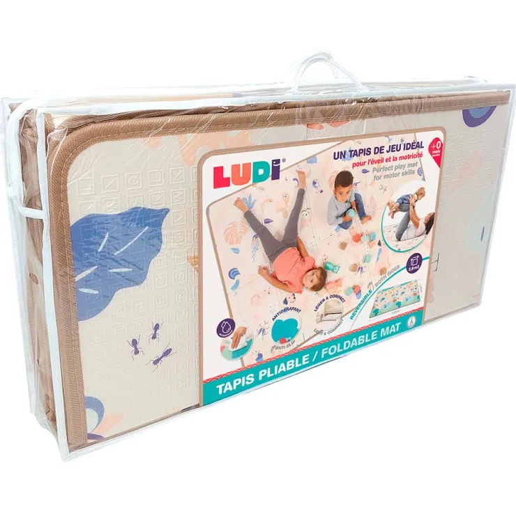 Alfombra de juegos plegable y reversible 195x145cm.<Ludi Best