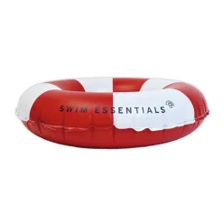 Anillo flotador hinchable rojo y blanco 90cm.<Swim Essentials
