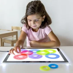 Anillos translúcidas colores y tamaños surtidos 16pzas para mesa de luz<Miniland Online