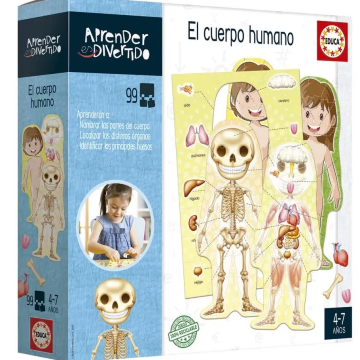 Aprender es divertido: El Cuerpo Humano 99 piezas<Educa Borras Hot
