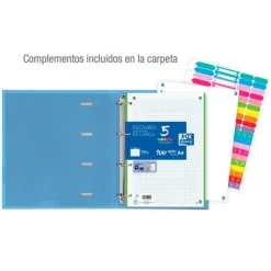 Archivador A4 4anillas con recambio colores surtidos<Oxford Best
