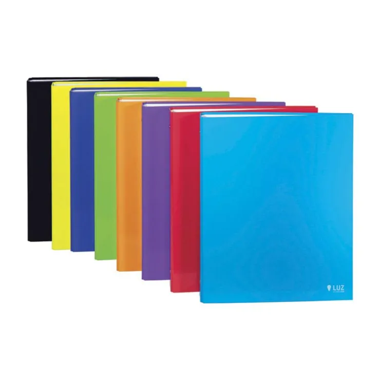 Archivador folio XL 4 anillas 25mm. Luz colores surtidos<Carchivo