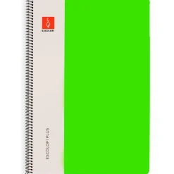 Bloc A4 color verde pauta 3mm. 80 hojas serie Plus<Escolofi Outlet