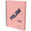 Bloc A4 cuadrícula 5x5 430 rosa 120hojas 95gr tapa dura<Milan Sale