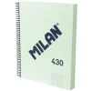 Bloc A4 cuadrícula 5x5 430 verde 120hojas 95gr tapa dura<Milan