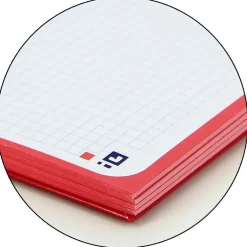 Bloc A4 rojo cuadro 5mm. 80 hojas Europeanbook<Oxford Clearance