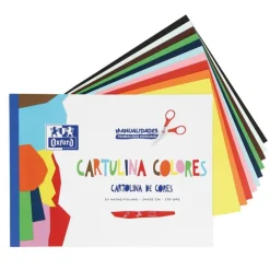 Bloc cartulina 24x32 cm 10 colores<Oxford New