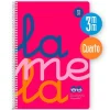 Bloc cuarto cuadrovía 3mm. 80 hojas tapa polipropileno rosa flúor<Lamela Outlet