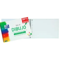 Bloc de dibujo A4 plus con recuadro 2 taladros 20 hojas 130gr.<Oxford Best