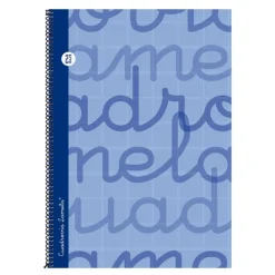 Bloc folio cuadrovía 2,5mm 80 hojas tapa extra dura azul<Lamela Discount
