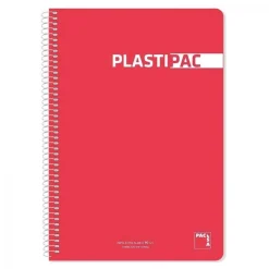 Bloc folio rojo cuadro 4mm. 80 hojas Plastipac<Pacsa Sale
