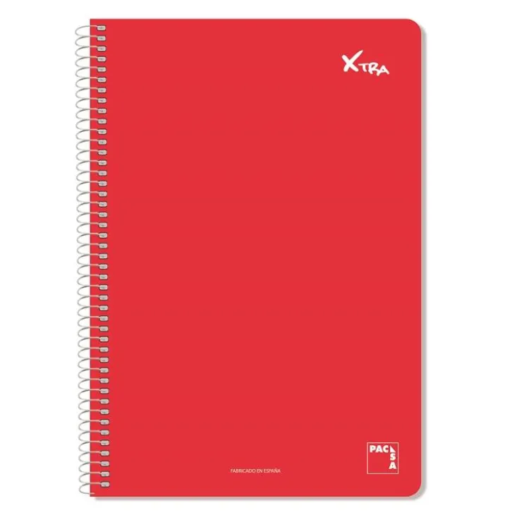 Bloc folio Xtra cuadro 4mm. 80 hojas tapa dura Xtra colores surtidos<Pacsa