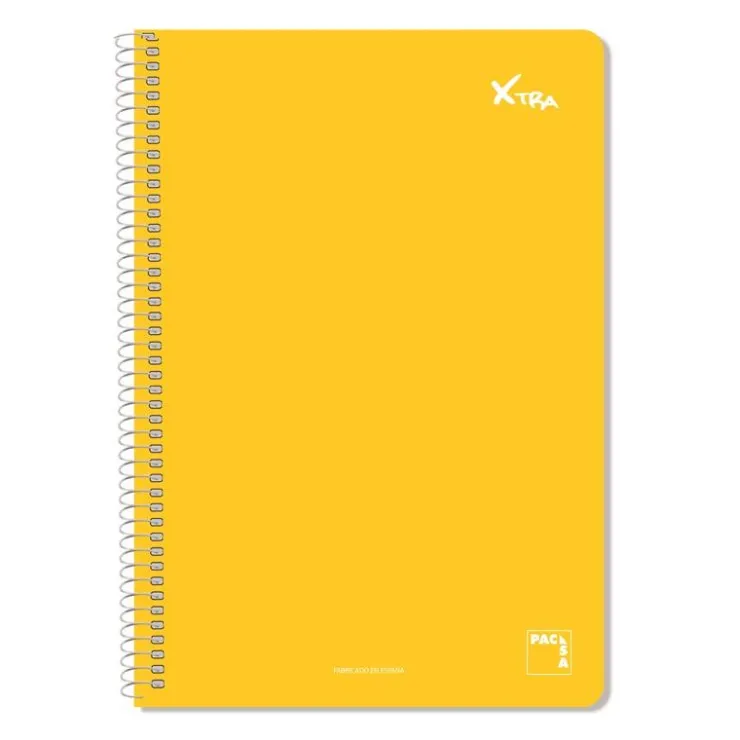 Bloc folio Xtra cuadro 4mm. 80 hojas tapa dura Xtra colores surtidos<Pacsa