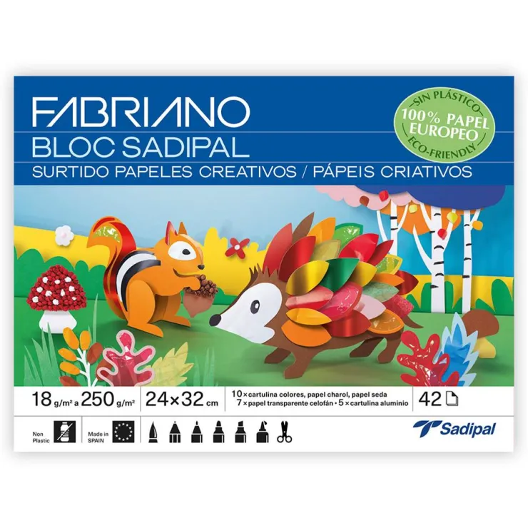 Bloc papel surtido A4 para manualidades<Sadipal Best