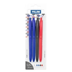 Bolígrafo P1 Touch 2 tinta azul, 1 negra y 1 roja<Milan Discount