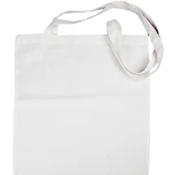 Bolsa de tela algodón blanco con asa 38x42cm<Creativ Company Sale