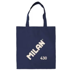 Bolsa de tela tote bag color azul marino serie 1918<Milan Hot