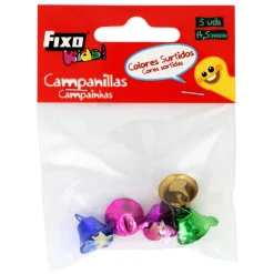 Campanillas de metal 5 unidades de colores<Grafoplas Outlet
