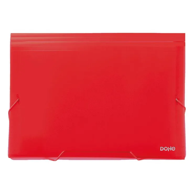 Carpeta A4 acordeón color rojo<Dohe Outlet
