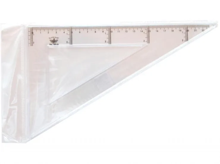 Cartabón de plástico 25cm. Junior<Domingo ferrer