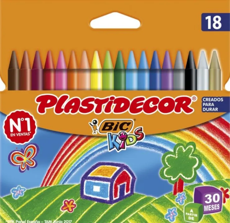 Cera 18 colores<Plastidecor New
