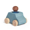Coche madera gris Lubu con figura azul<Lubulona Discount