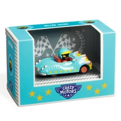 Coche metal Blue Gun Crazy Motors escala 1:43<Djeco Sale