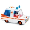Coche metal Hurry Ambulance Crazy Motors escala 1:43<Djeco Discount