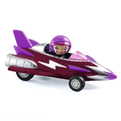 Coche metal Miss Burgundy Crazy Motors escala 1:43<Djeco Best