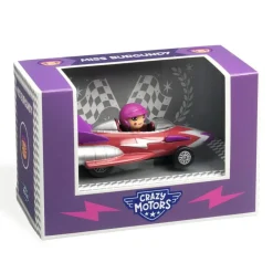 Coche metal Miss Burgundy Crazy Motors escala 1:43<Djeco Best