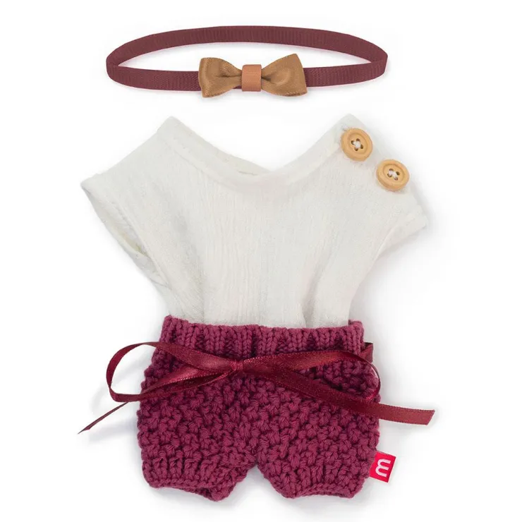 Conjunto camiseta, pantalón y diadema 21cm<Miniland Online