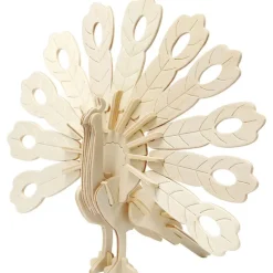 Construcción de madera para ensamblar pavo real 3D<Creativ Company Best