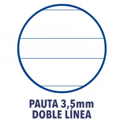 Cuaderno A4 pauta 3,5mm. 48 hojas<Oxford Outlet