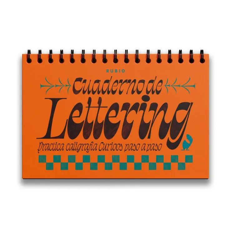 Cuaderno de lettering. Practica caligrafía Curioos paso a paso< New