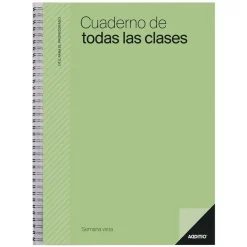 Cuaderno del profesor para todas las clases semana vista vertical<Additio Online