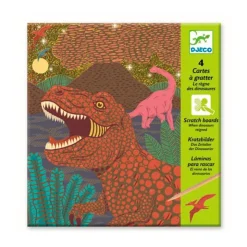Cuadros para rascar el reino de los dinosaurios<Djeco Sale