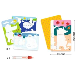 Dibujos mágicos para colorear las cuatro estaciones<Djeco Sale