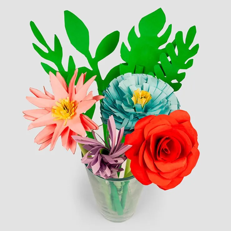 DIY set crea flores de papel<Kikkerland Online