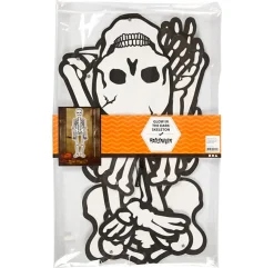Esqueleto de cartón para colgar 120cm. brilla en la oscuridad<Creativ Company Best