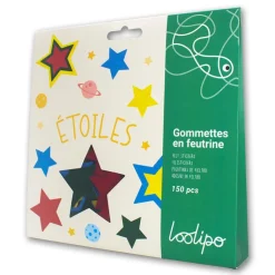 Estrellas de fieltro adhesivas 150 piezas<Loolipo