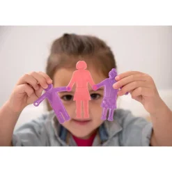 Figuras personas de colores translúcidos de silicona 36 piezas<Tickit
