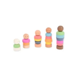Figuras personas de madera para enroscar 25 piezas<Tickit Sale